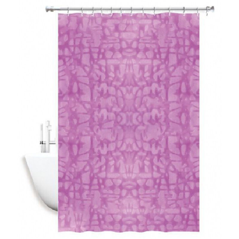 foto del prodotto trade shop traesio - cleafe - tenda doccia vasca antimuffa impermeabile rosa/fuxia 180x220 cm con anelli 52131 -