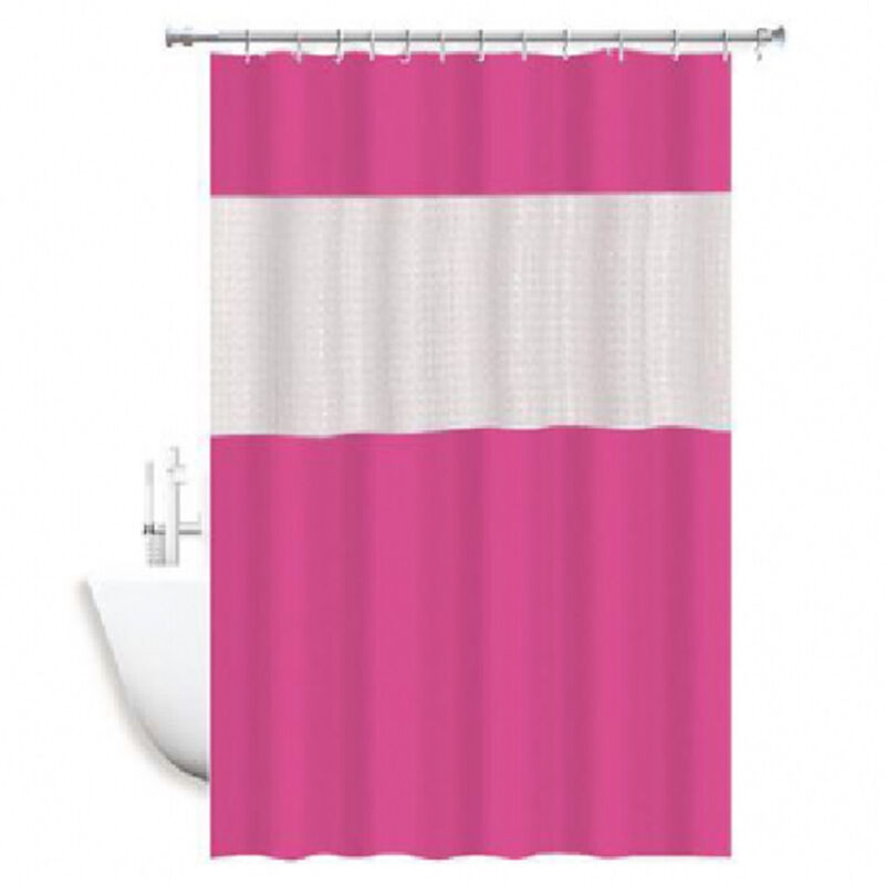 foto del prodotto trade shop traesio - cleafe - tenda doccia vasca impermeabil antimuffa eva rosa/fuxia giuntura 180x240cm 52135 -