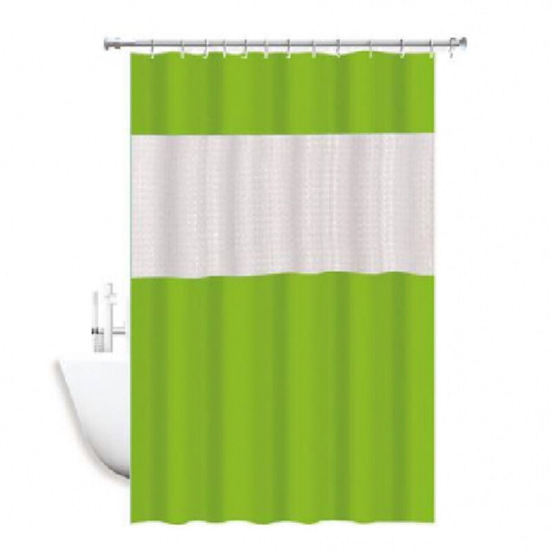 foto del prodotto trade shop traesio cleafe tenda doccia vasca impermeabile antimuffa verde 3d 180 x 220 cm giuntura 52134 