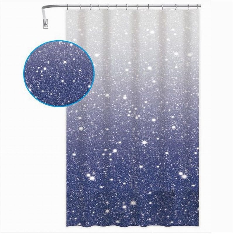foto del prodotto trade shop traesio cleafe tenda per doccia vasca da bagno galassia impermeabile 180x200cm con anelli 79218 