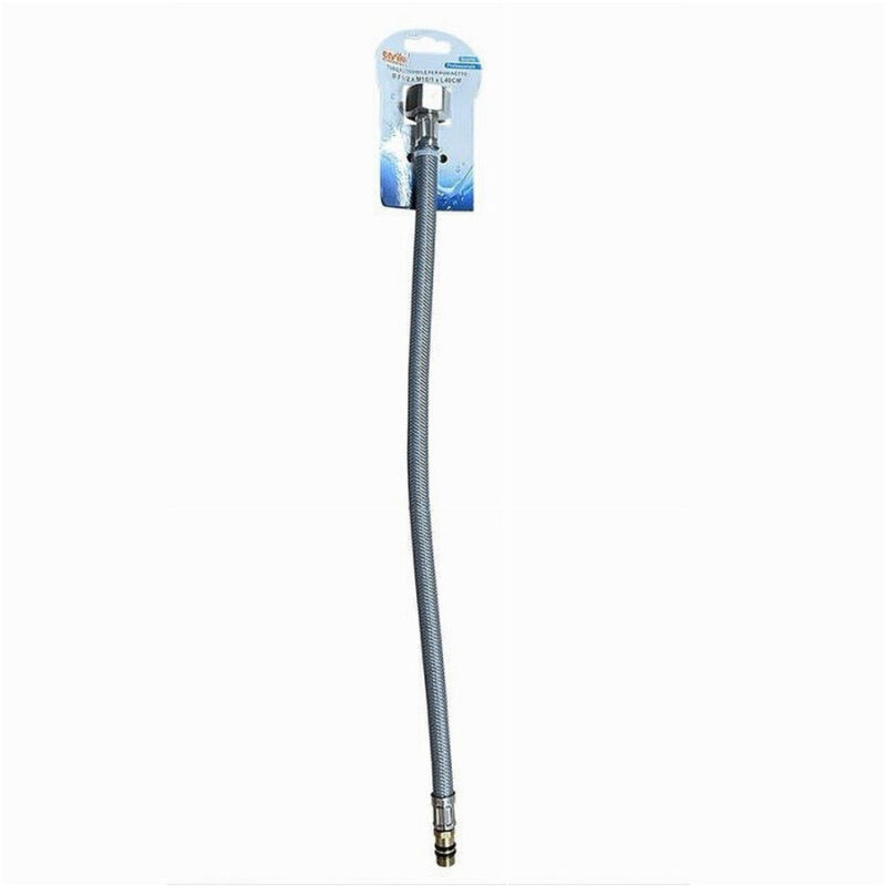 foto del prodotto trade shop traesio cleafe tubo flessibile flessibili rubinetto miscelatore acqua 40 cm f1 2 x m10 1 87369 