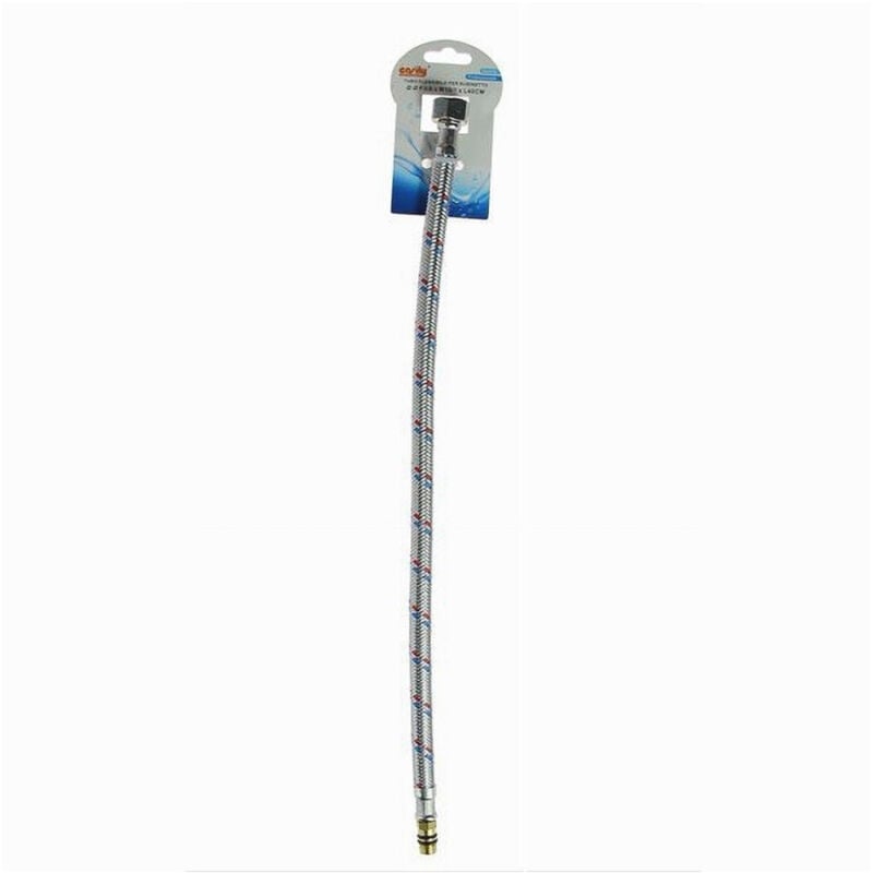 foto del prodotto trade shop traesio cleafe tubo flessibile flessibili rubinetto miscelatore acqua 40 cm f1 2 x m3 8 79912 