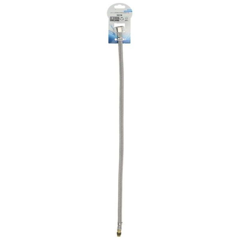 foto del prodotto trade shop traesio cleafe tubo flessibile flessibili rubinetto miscelatore acqua 50 cm f1 2 x m10 1 69392 