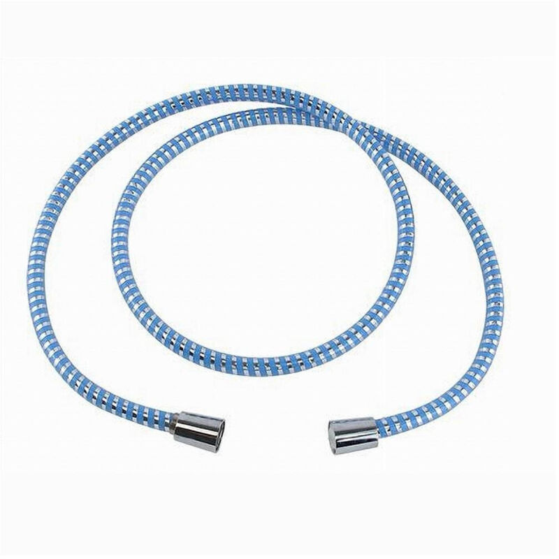 foto del prodotto trade shop traesio cleafe tubo laccio flessibile doccia 2 metri laccio pvc rivestimento blu ricambio 87298 