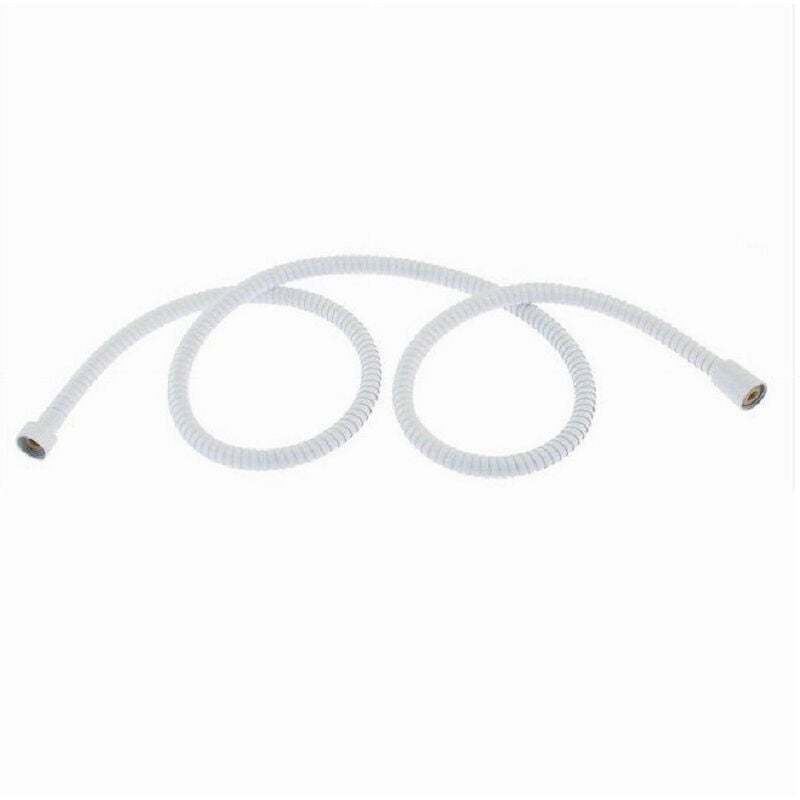 foto del prodotto trade shop traesio cleafe tubo laccio flessibile doccia doccetta vasca bagno 1.5mt universale 87137 bianco 