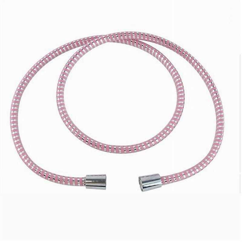 foto del prodotto trade shop traesio cleafe tubo laccio flessibile doccia ricambio 1,8 mt laccio pvc rivestimento rosa 87294 