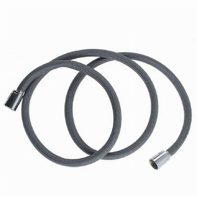 foto del prodotto trade shop traesio cleafe tubo per doccia flessibile 1.5metri grigio 150cm bagno laccio doccetta box 87284 