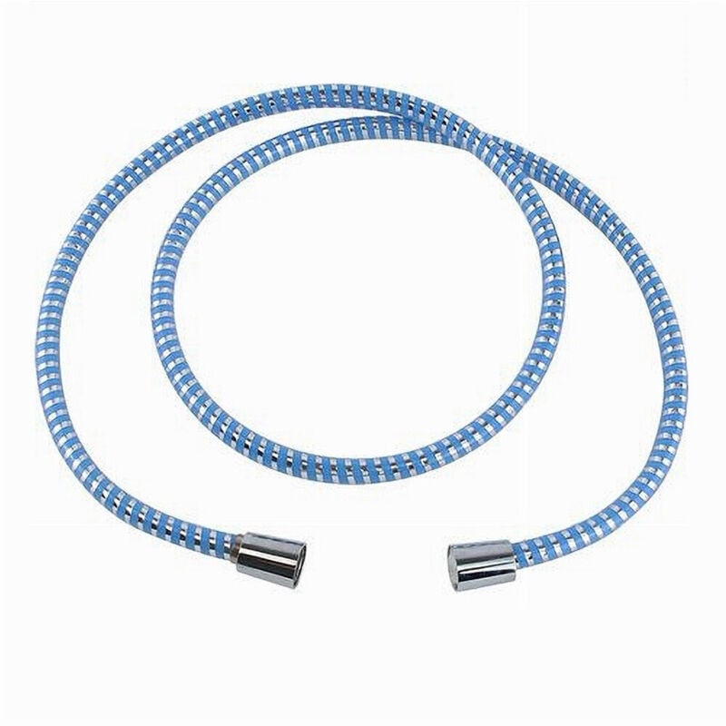 foto del prodotto trade shop traesio cleafe tubo ricambio laccio flessibile doccia 1.5 mt laccio pvc rivestimento blu 87296 