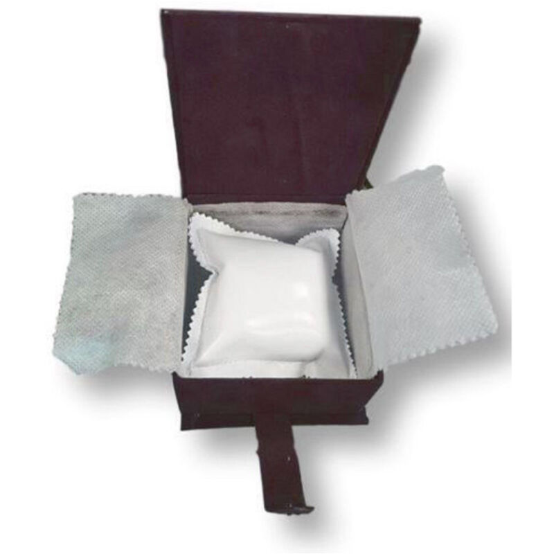 foto del prodotto trade shop traesio cofanetto scatolo confezione astuccio con cuscino per orologio velluto rosso 