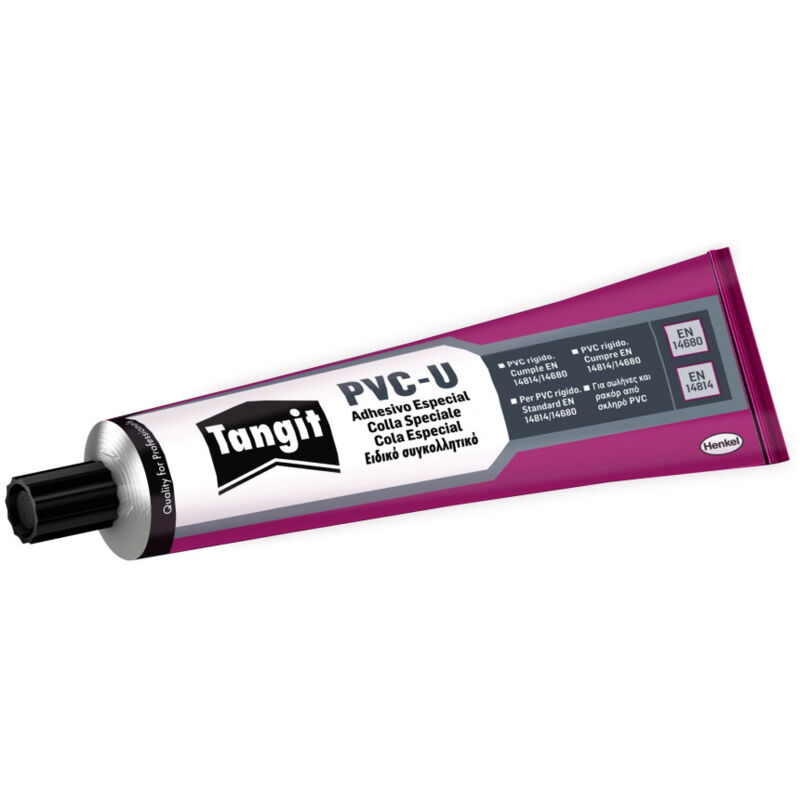 foto del prodotto trade shop traesio colla speciale per pvc u 125gr ripara raccordi tubi grigi pvc henkel tangit 