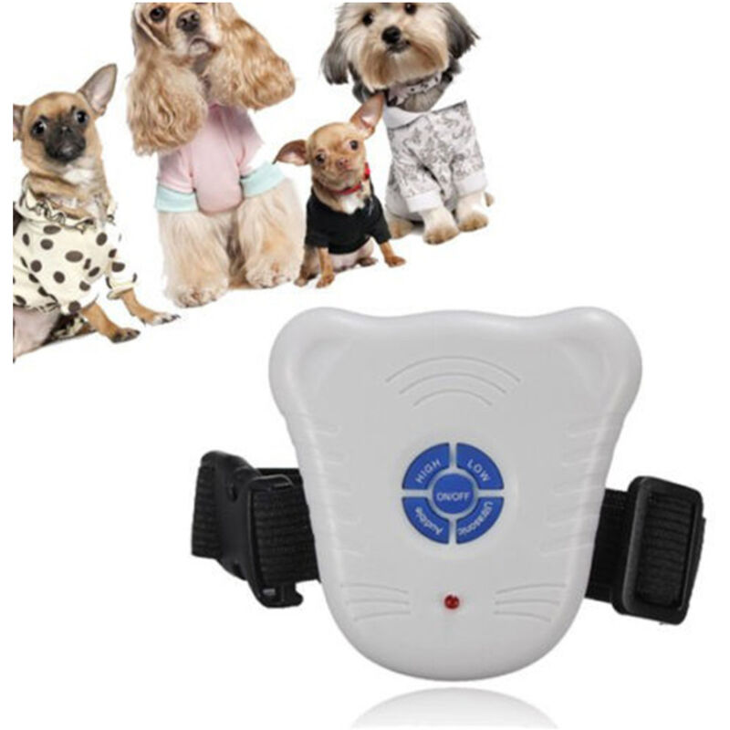 foto del prodotto trade shop traesio collare educativo antiabbaio addestramento per cane cani anti abbaio bark stop 