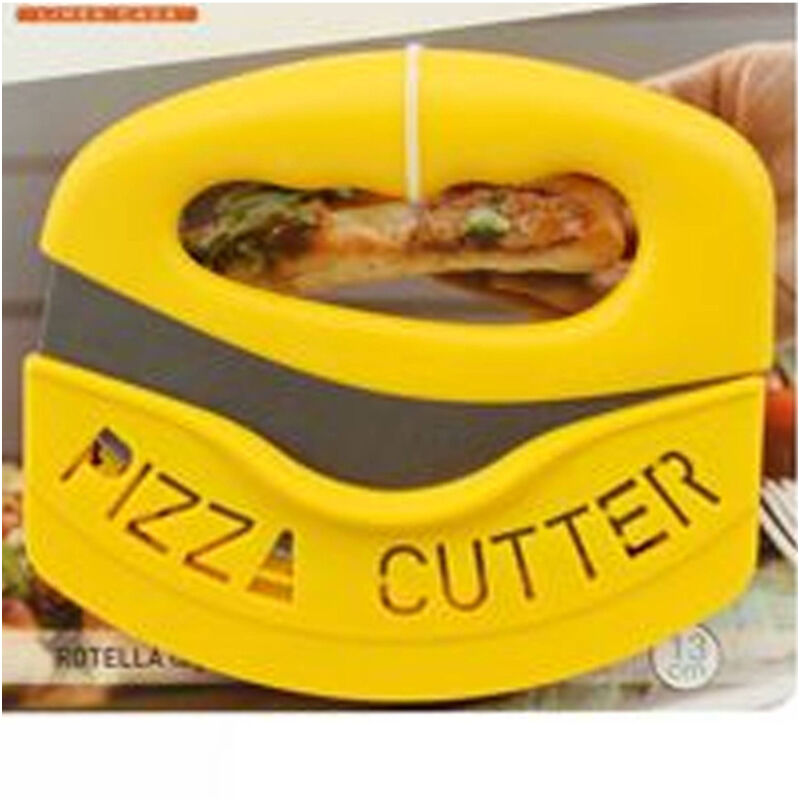 foto del prodotto trade shop traesio coltello con manico tagliapizza lama in acciaio mezza luna taglia pizza 13cm 