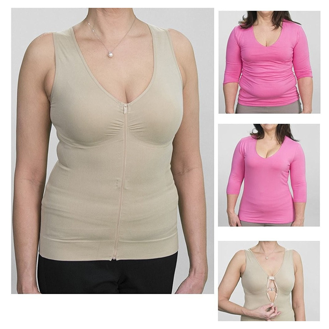 foto del prodotto trade shop traesio comfy cami donne body shaper girovita stretto corsetto colore nero fianchi vita xxl