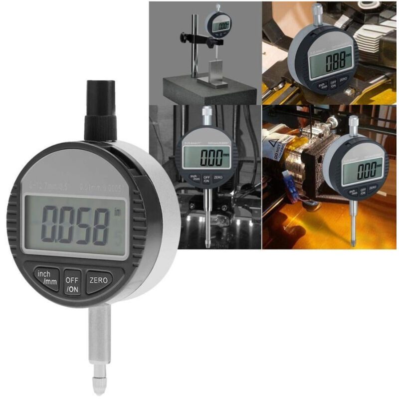 foto del prodotto trade shop traesio comparatore centesimale digitale con display 0 12,7mm 0,5 tornio 0,01mm 0,005 