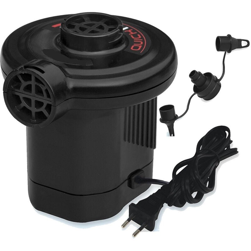foto del prodotto trade shop traesio compressore gonfiatore elettrico portatile pompa 220v 3 riduttori per gonfiabili 