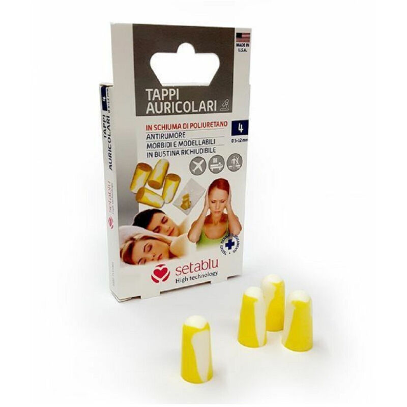 foto del prodotto trade shop traesio confezione 4 pz tappi auricolari in schiuma poliuretano orecchie sonno dormire 