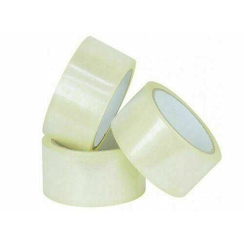 foto del prodotto trade shop traesio confezione da 6 pz rotoli di nastri trasparenti per pacchi scatole 45mm x 55mt 