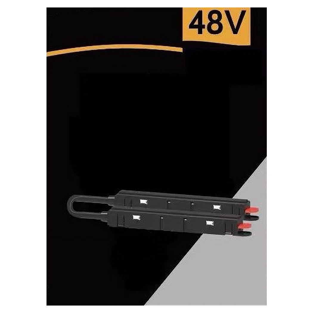 foto del prodotto trade shop traesio connettore giunzione angolare installabile guida binario magnetico nero 48v mk j 