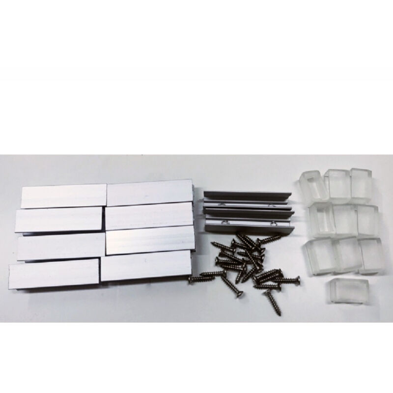 foto del prodotto trade shop traesio connettori gommini e 10 porta led profilo a u 5cm per stripled impermeabile viti 
