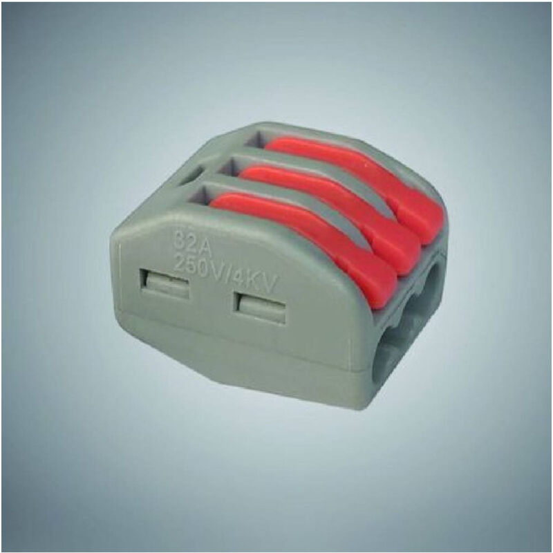foto del prodotto trade shop traesio connettori morsetti multipli con 8 connettori universali 3 poli a 1 via 