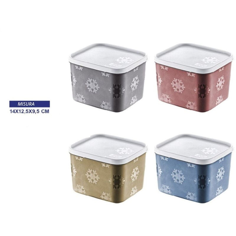 foto del prodotto trade shop traesio contenitore frigo barattolo alimenti ermetico freezer da 1250 ml colorato 754330 