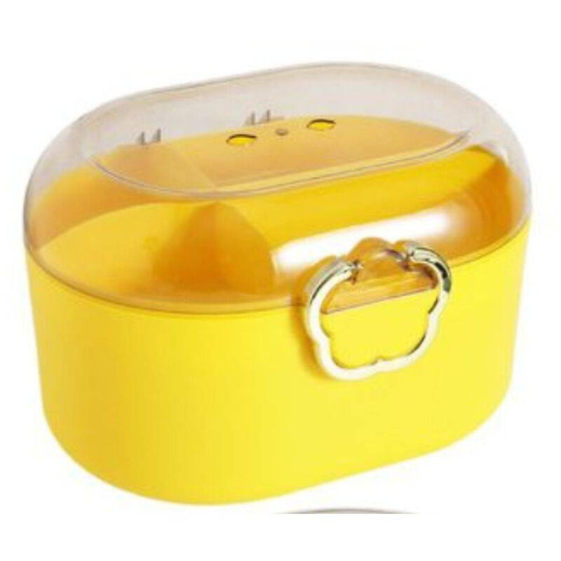 foto del prodotto trade shop traesio contenitore organizzatore per cassetti arredamento colore giallo dim. 27x24x18 cm 