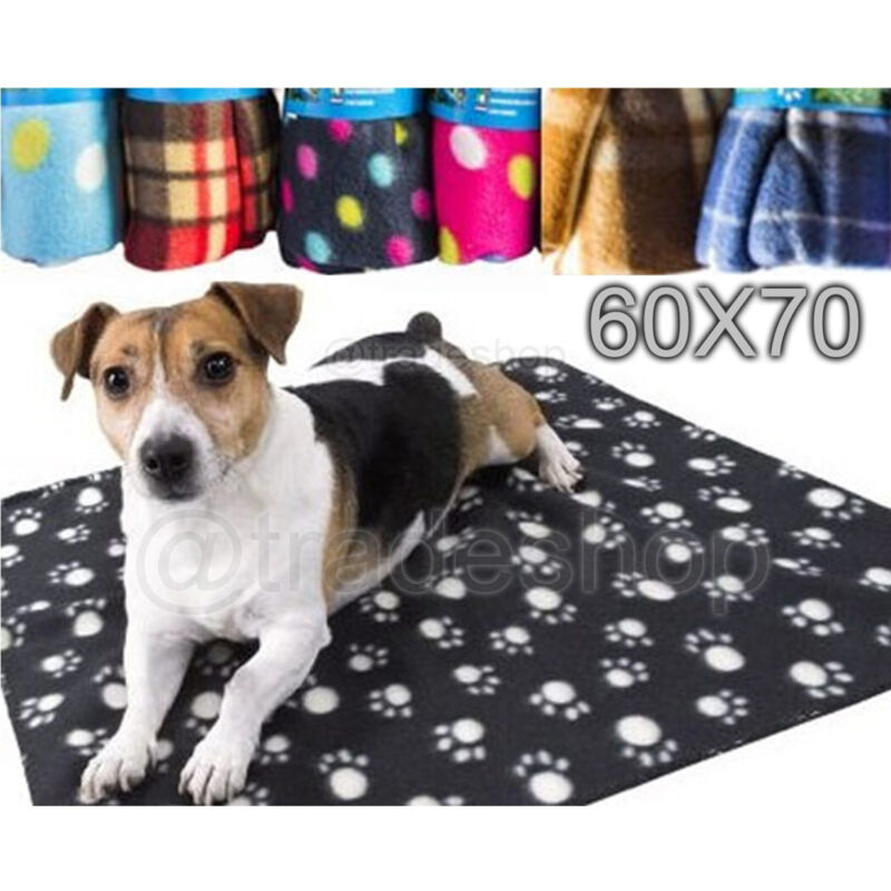 foto del prodotto trade shop traesio coperta paw in pile copri divano o coprisedile per cani e gatti medio 60 x 75 cm 