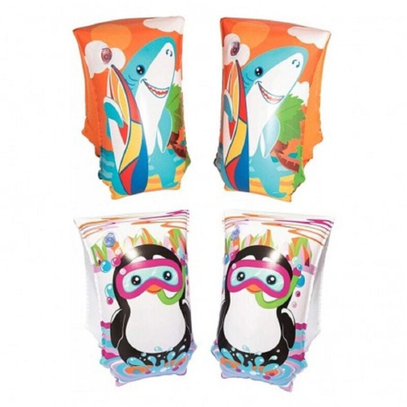 foto del prodotto trade shop traesio coppia braccioli 30x15cm aquatic life per bambini 5 12 anni 2 assortiti 32102 