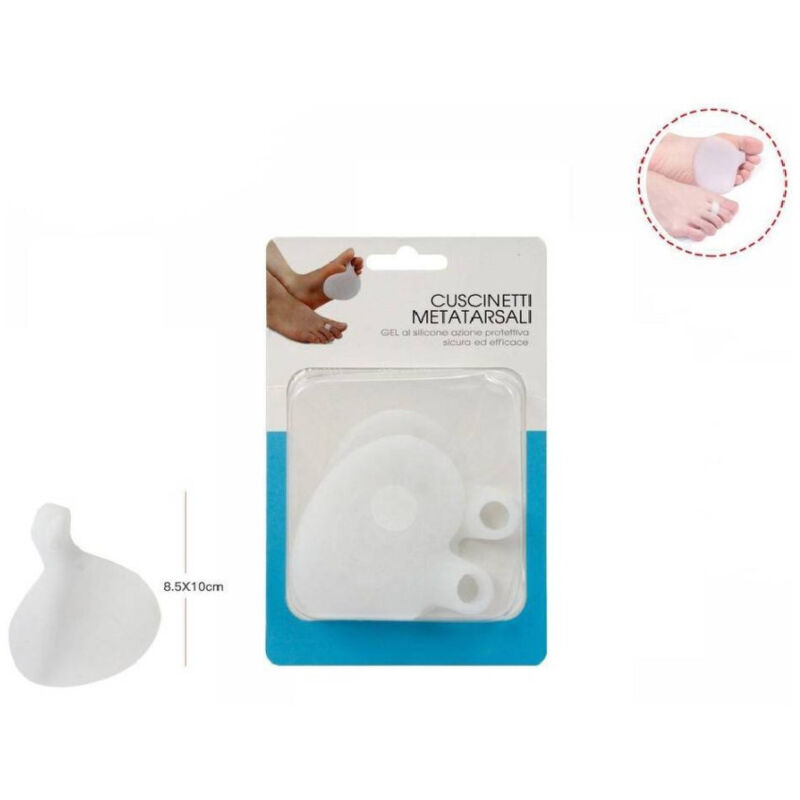 foto del prodotto trade shop traesio coppia cuscinetti in silicone protezione plantari metatarsali cura piedi 66779 