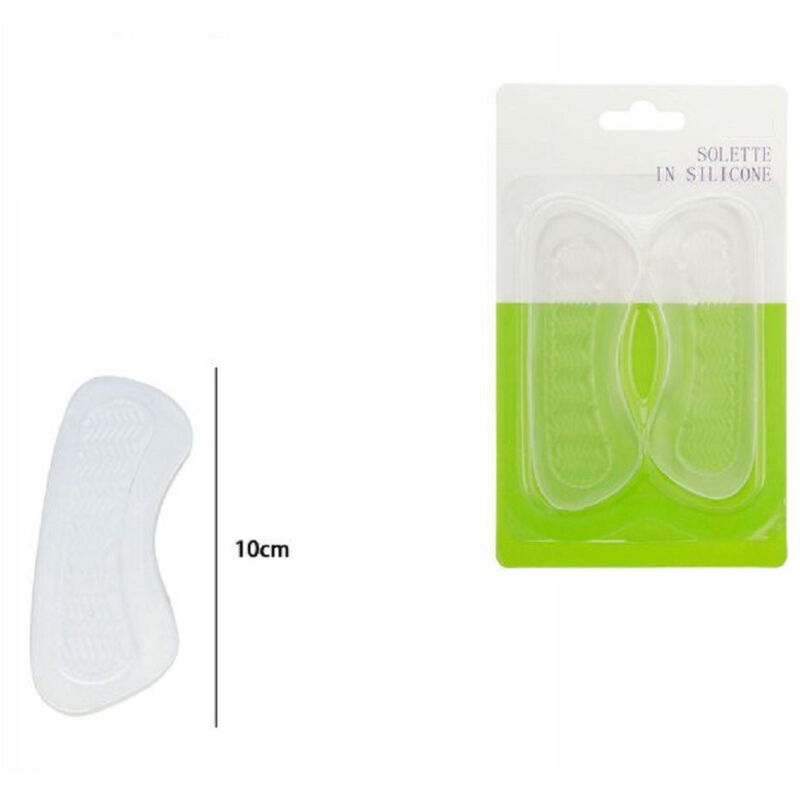 foto del prodotto trade shop traesio coppia solette in gel di silicone morbido cura protezione del piede 10 cm 67280 