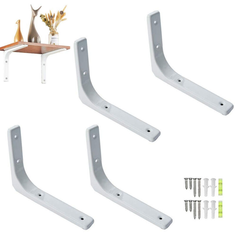 foto del prodotto trade shop traesio coppia staffe riggimensola supporti angolari 90 colore acciaio silver 75x75mm 