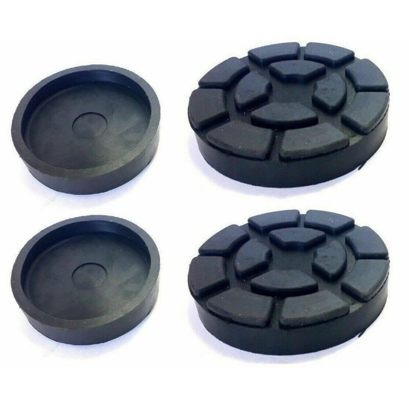 foto del prodotto trade shop traesio coppia tamponi in gomma per ponte sollevatore 120 x 25 mm universali art.2 