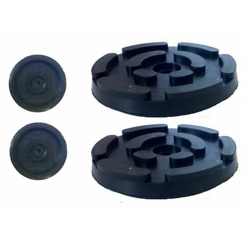 foto del prodotto trade shop traesio coppia tamponi in gomma per ponte sollevatore 140 x 25 mm universale art.3 