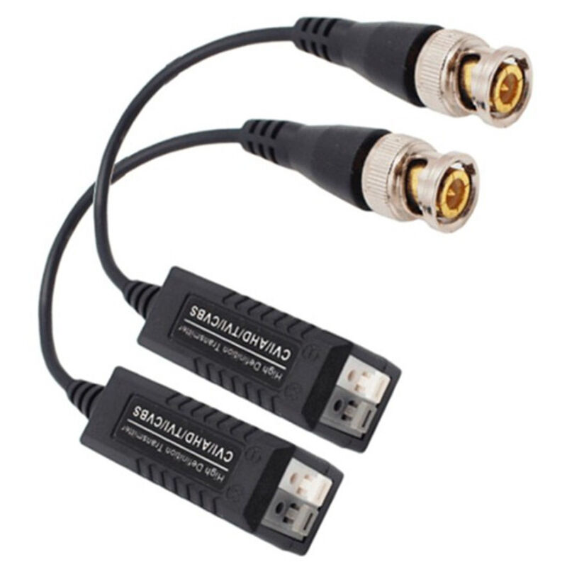 foto del prodotto trade shop traesio coppia trasmettitori video balun passivi ahd hdcvi hdtvi cctv bnc utp cat5 1080p 