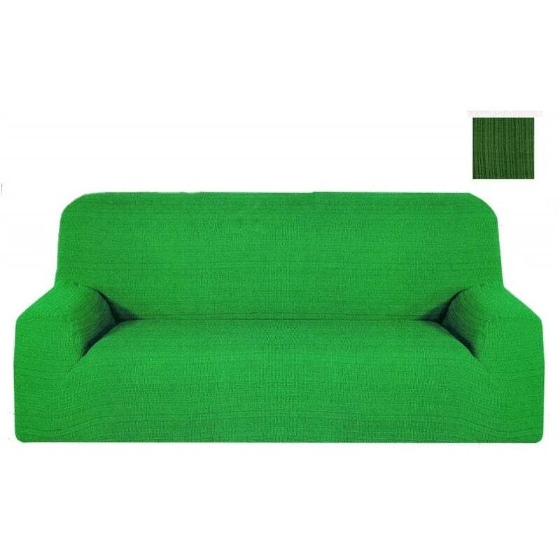 foto del prodotto trade shop traesio copridivano 4 posti estendibile da 170 a 280 cm copri divano elasticizzato color verde