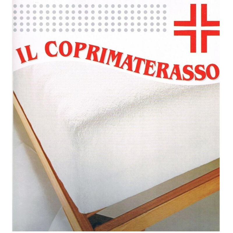 foto del prodotto trade shop - traesio - coprimaterasso impermeabile 1 piazza e mezza con angoli elastici 130x195cm -