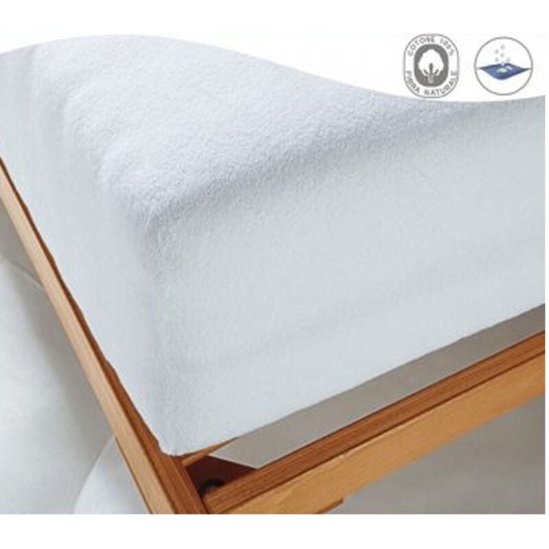 foto del prodotto trade shop traesio coprimaterasso sanitario impermeabile 1 piazza con angoli elastici 90x195cm 