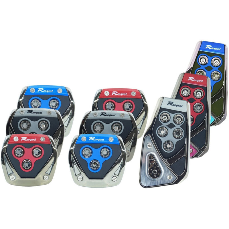 foto del prodotto trade shop traesio copripedali antiscivolo auto sportivi pedana freno pedale 3pz universali 