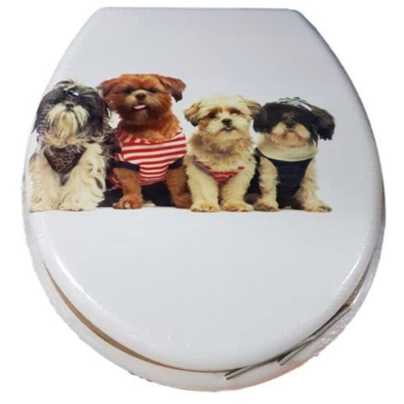 foto del prodotto trade shop traesio copriwater copri water sedile wc bagno universale cerniere acciaio cagnolini 3,5