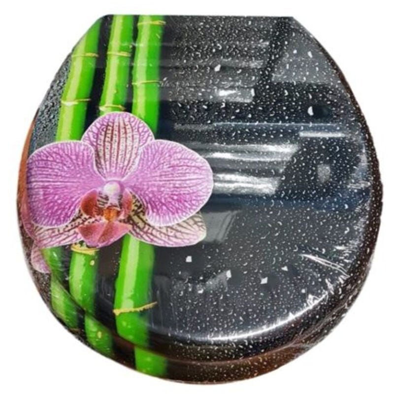 foto del prodotto trade shop traesio copriwater copri water sedile wc bagno universale cerniere acciaio fiore bam 3,5