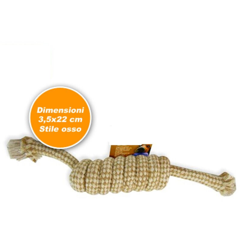 foto del prodotto trade shop traesio corda per cane cani stile osso da mordere 22 cm gioco addestramento toys dog 