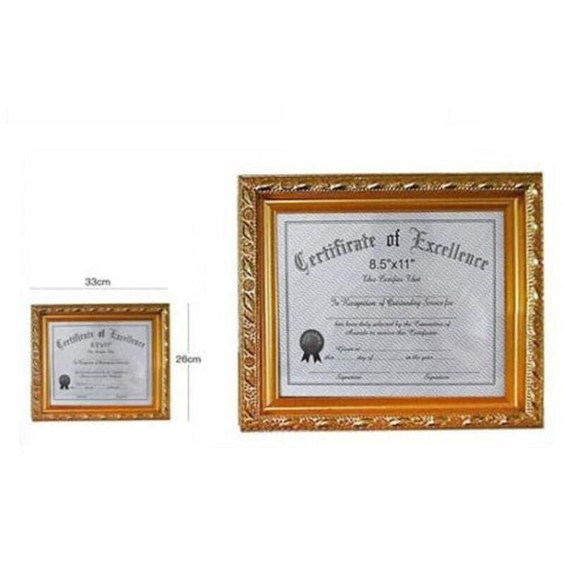 foto del prodotto trade shop traesio cornice per foto certificati quadri tele dimensioni a4 20 x 30 cm dorato 