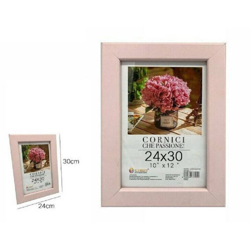 foto del prodotto trade shop traesio cornice per foto fotografie quadri tele poster portafoto 24 x 30 cm rosa 68607 