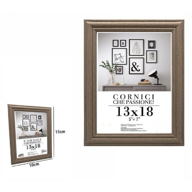 foto del prodotto trade shop traesio cornice per foto porta fotografie quadri tele 13 x 18 cm modello legno 71641 