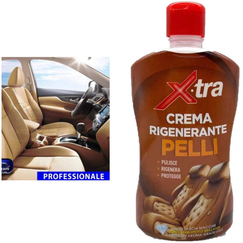 foto del prodotto trade shop traesio crema rigenerante per pelli sedili auto pulisce rigenera e protegge cf da 500ml 