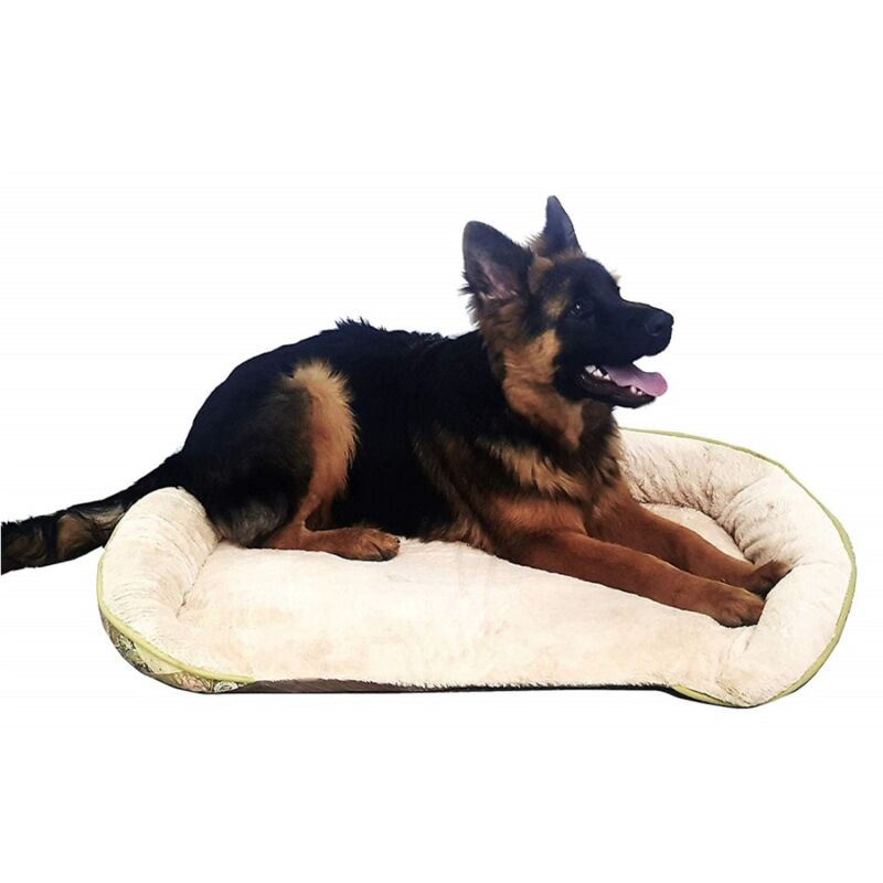 foto del prodotto trade shop traesio cuccia in pile 95x69cm per cani gatti tappetino morbido lettino cuscino imbottito 