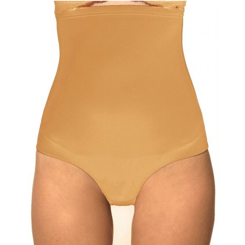 foto del prodotto trade shop traesio - culotte contenitiva vita alta snellente modellante effetto push up - beige