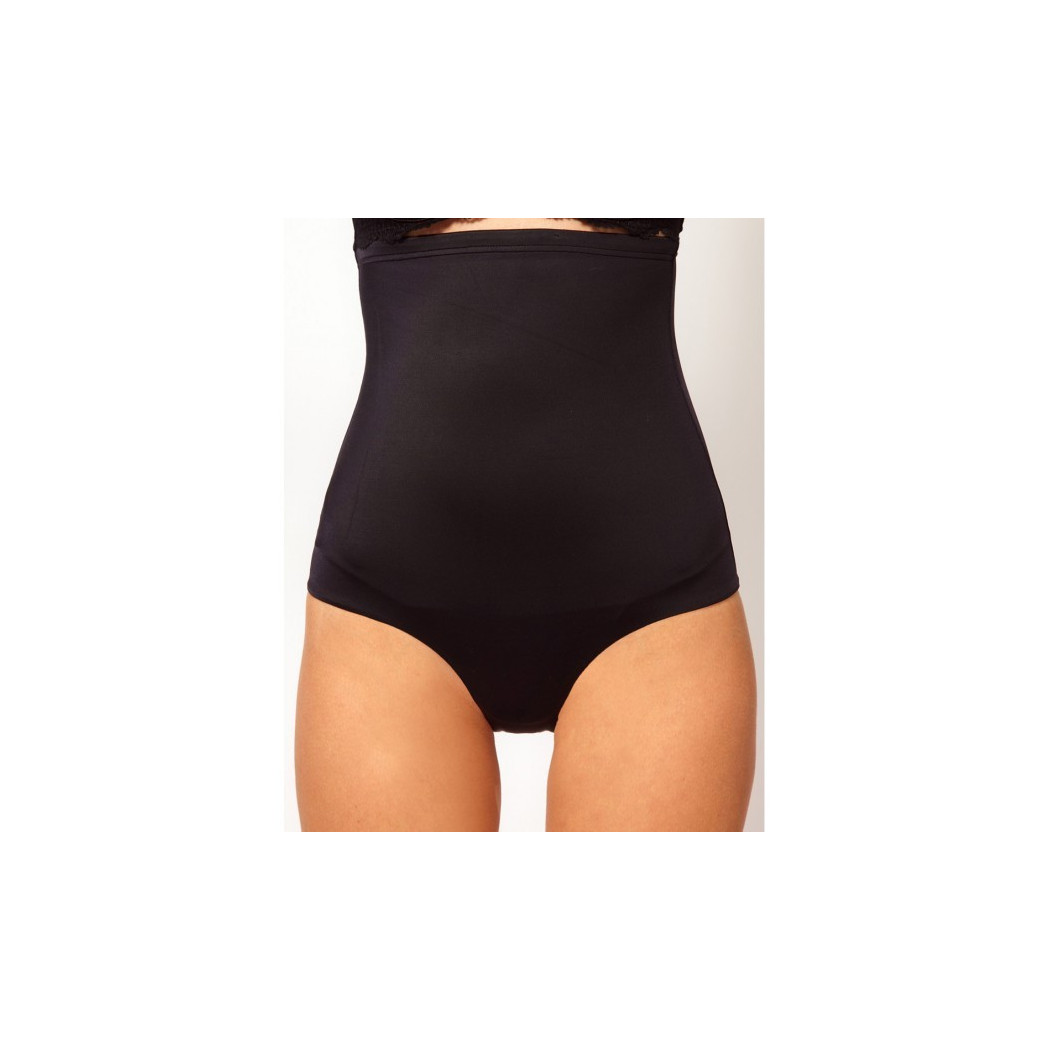foto del prodotto trade shop traesio culotte contenitiva vita alta snellente modellante effetto push up nero