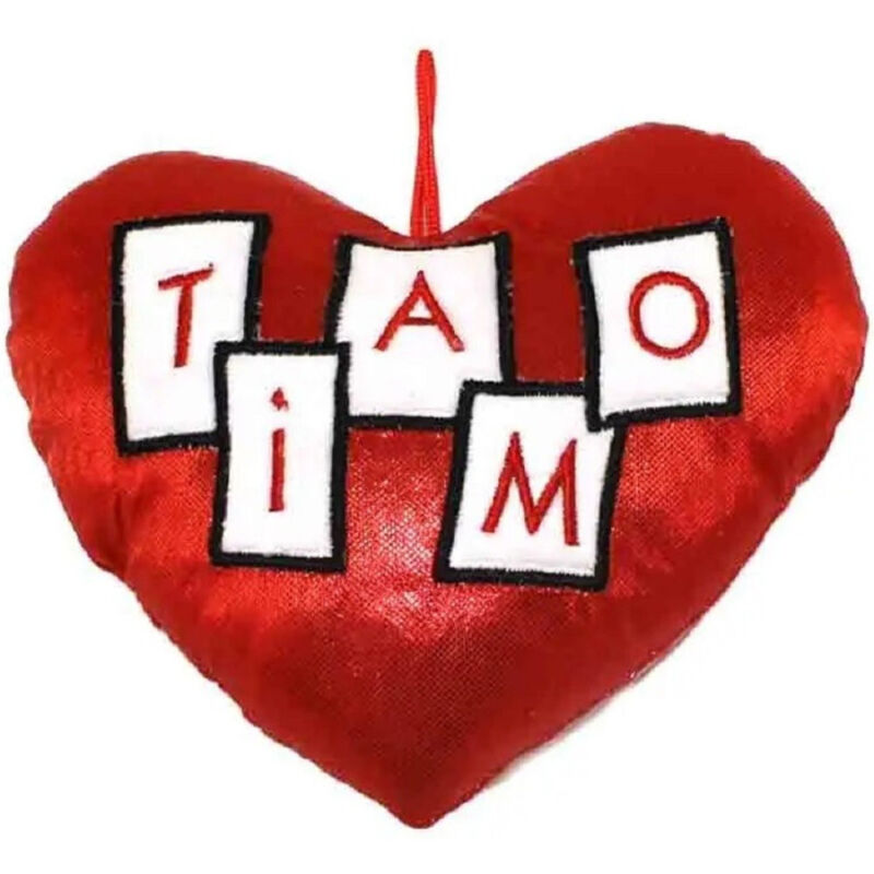 foto del prodotto trade shop traesio cuore in peluche rosso con scritta ti amo 16 cm idea regalo san valentino 86998 