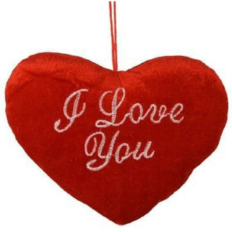 foto del prodotto trade shop traesio cuore rosso con scritta i love you con appendino 20cm idea regalo san valentino 